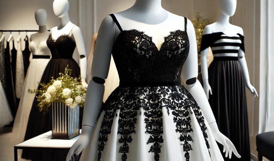 Black and White Dresses for Wedding